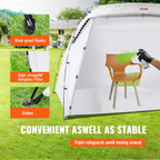 SucceBuy Portable Paint Booth Shelter 7.5x5.2x5.2/10x7x6ft Foldable Spray Painting Tent for Furniture Craft Project DIY Tool