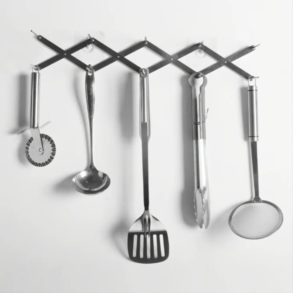 Collapsible Stainless Steel Dish Rack - Foldable Multi-functional Kitchen Organizer, Adjustable, Space-saving, Rack for Various