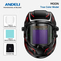 ANDELI Auto Darkening Welding Helmet Large Viewing True Color Solar Powered Welding Mask for TIG MIG ARC Grinding Welder