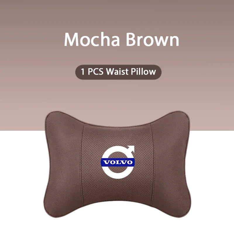 Car Headrest/Lumbar Support Car Neck Pillow Waist Cushion For Volvo Xc60 Xc90 V40 V60 S60 V50 V90 S80 C40 XC40 V70 XC70 C30 C70