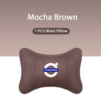 Car Headrest/Lumbar Support Car Neck Pillow Waist Cushion For Volvo Xc60 Xc90 V40 V60 S60 V50 V90 S80 C40 XC40 V70 XC70 C30 C70
