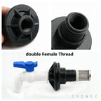 1~8PCS 1/2, 3/4, 1 Inch UPVC Double Female Thread Water Tank Joints Garden Irrigation Accessories Fish Tank Connector