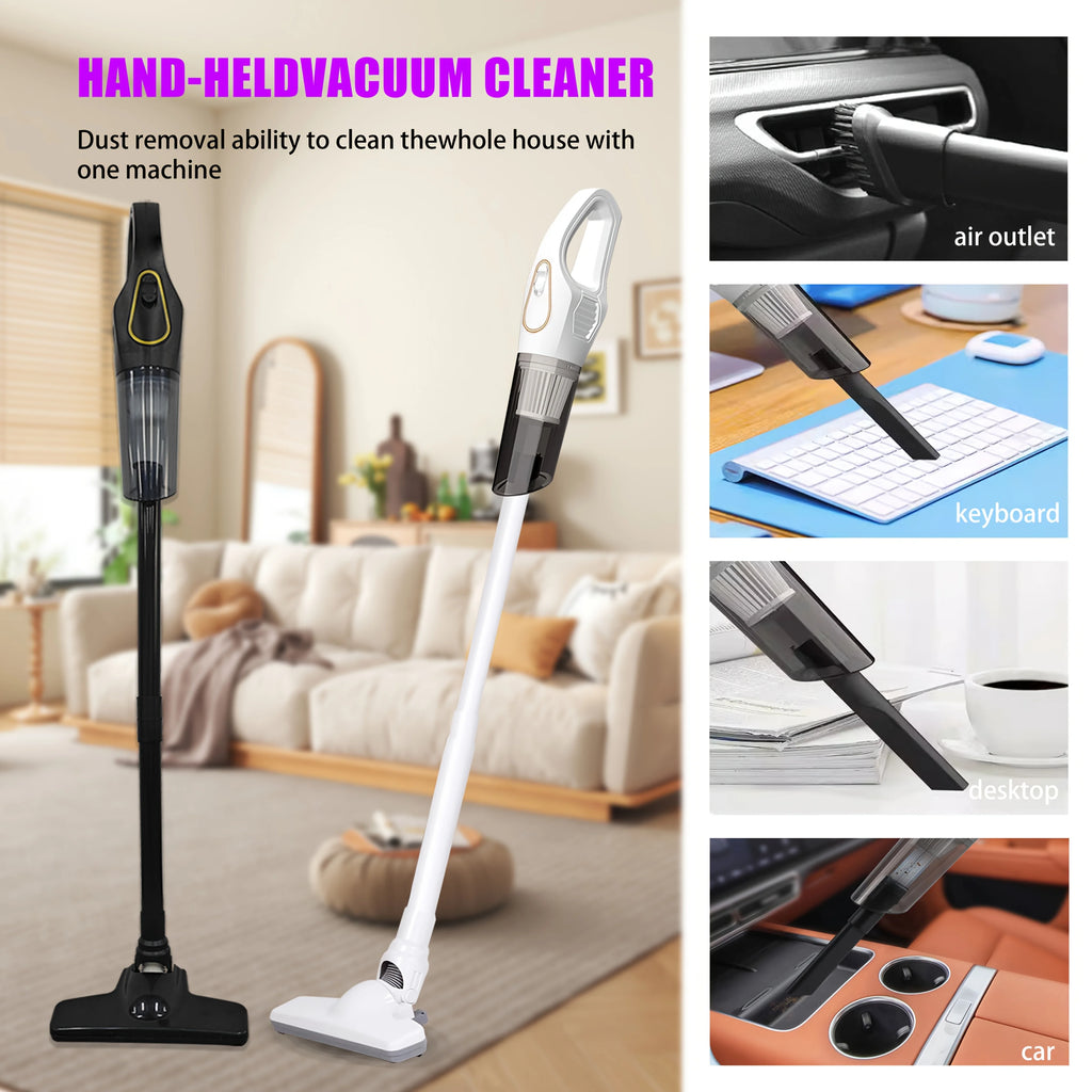 Handheld multifunctional vacuum cleaner, USB charging, 10000pa super strong suction, two color options, rich accessories