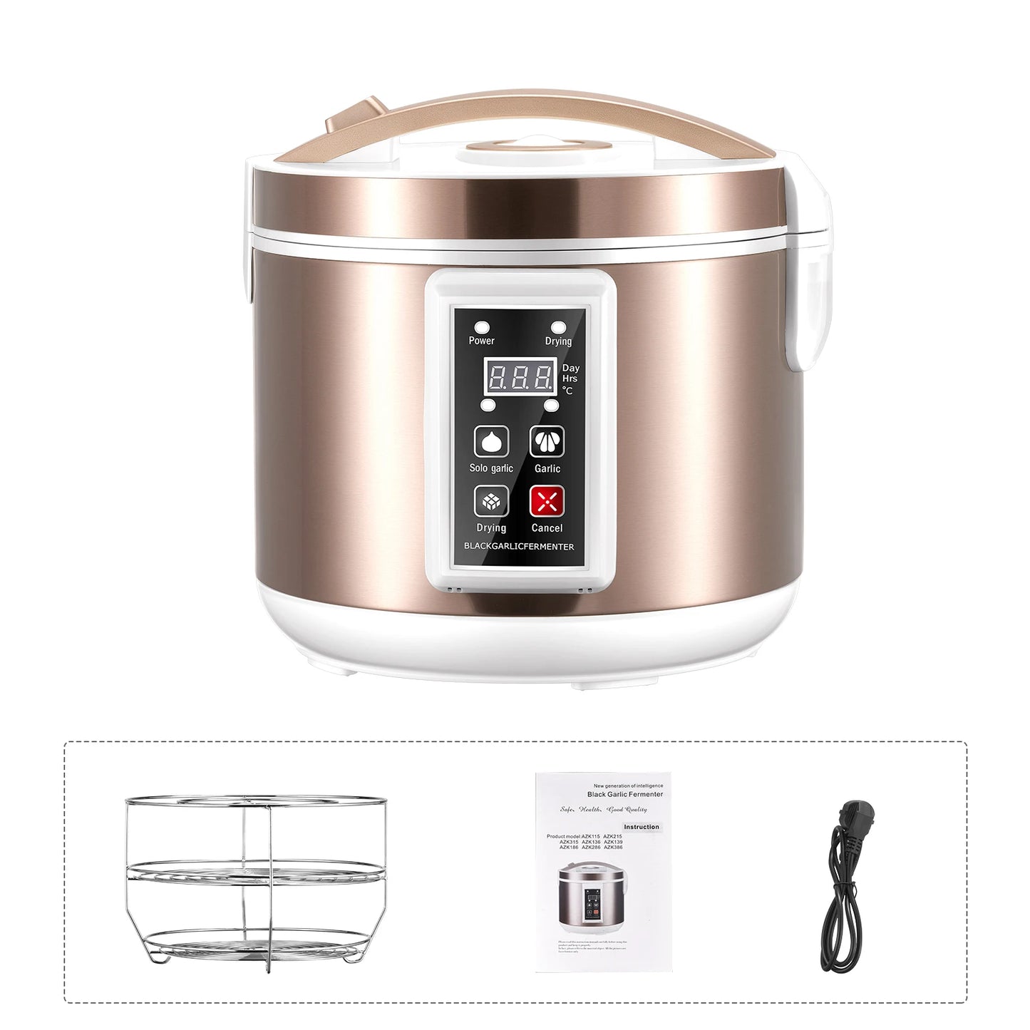 5L Black Garlic Fermenter Electric Garlics Smart Fermentation Machine Automatic Zymolysis Zymosis Pot Natto Yogurt Maker EU US