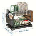 Kitchen Organizer Dish Drying Rack Utensils Storage Rack Bowls Knife Fork Pot Holder Countertop Dinnerware Drainboard