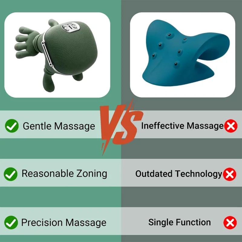 New version of high-capacity battery shoulder and neck massager, full body relaxation rechargeable portable multifunctional