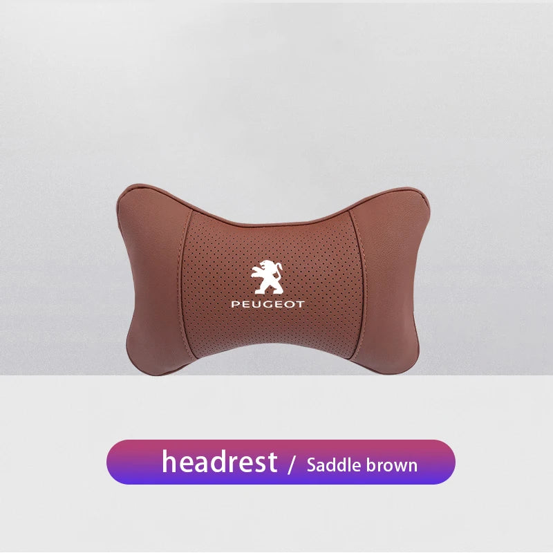 1Pcs Car Seat Headrest Lumbar Support Accessory For Peugeot 301 307 207 206 208 308 508 107 408 607 205 406 106 807 4008 108 407