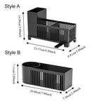 Well-ventilated Kitchen Sink Organizer Space-saving Sponge Holder Sink Sponge Storage Basket Plastic Kitchen Drain Rack