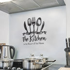 Kitchen Wall Decor Sticker Kitchen Quotes Bless This Kitchen Wall Decals Flower Art Removable DIY Vinyl Wall Stickers for Kitche