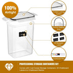 Kitchen 7pcs/set  Food Containers Set BPA Free Plastic Airtight Storage Box