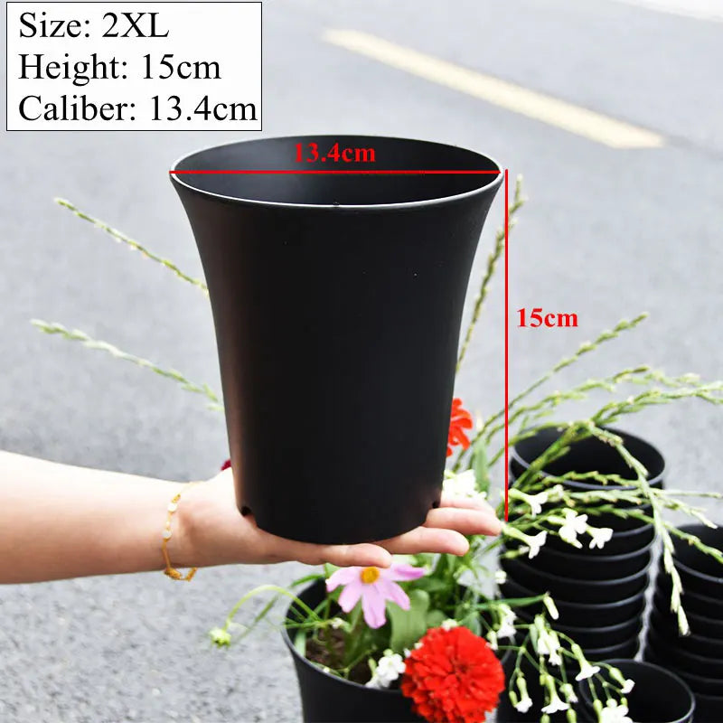 10pcs Thickened Flowerpot High-Waisted Round ，Plant Pot Reusable Succulents Plant Vientiane Basin Home Office Decor Garden Tool