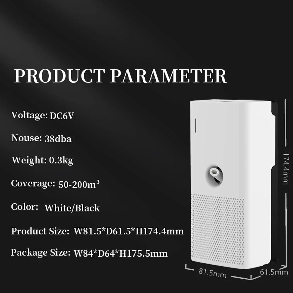 Waterless Essential Oil Fragrance Diffuser For Elevator Toilet Hotel W