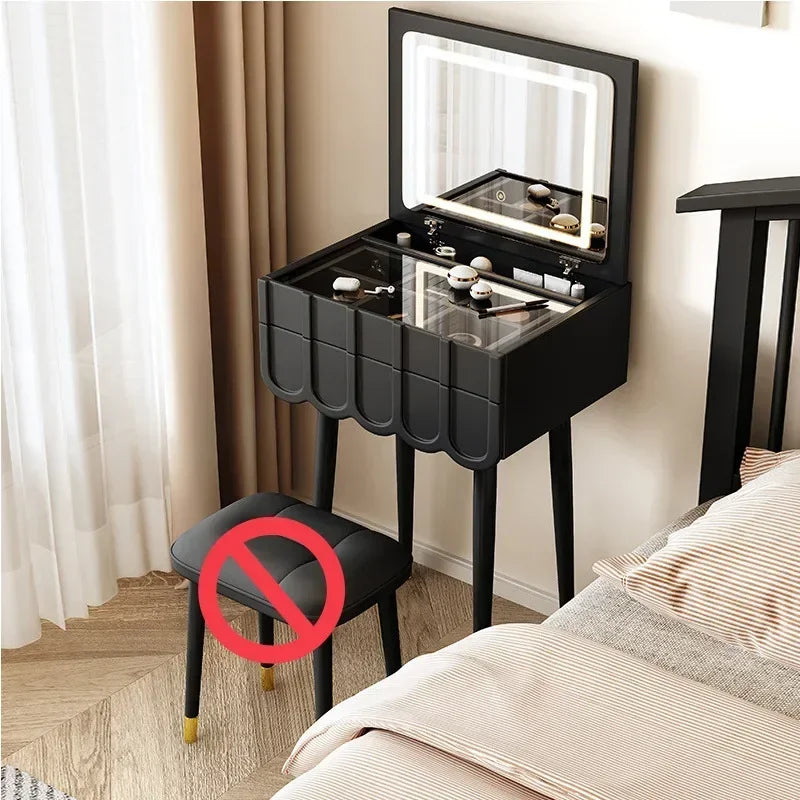Modern Mini Flip Up Dressing Table Dresser Bedroom Minimalist Small 60cm Dresser Bedroom Living Room Hallway Home Furniture