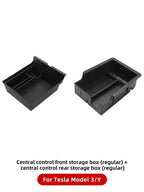 YZ For Tesla Model 3 Medel Y Storage Box Center Armrest Hidden Box Cup Holder Organizer 2023 2022 Car Accessories