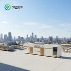 Customized Commercial Stainless Steel Outdoor Kitchen BBQ Island with Pizza Oven Fridge BBQ Grill for Garden Patio Backyard