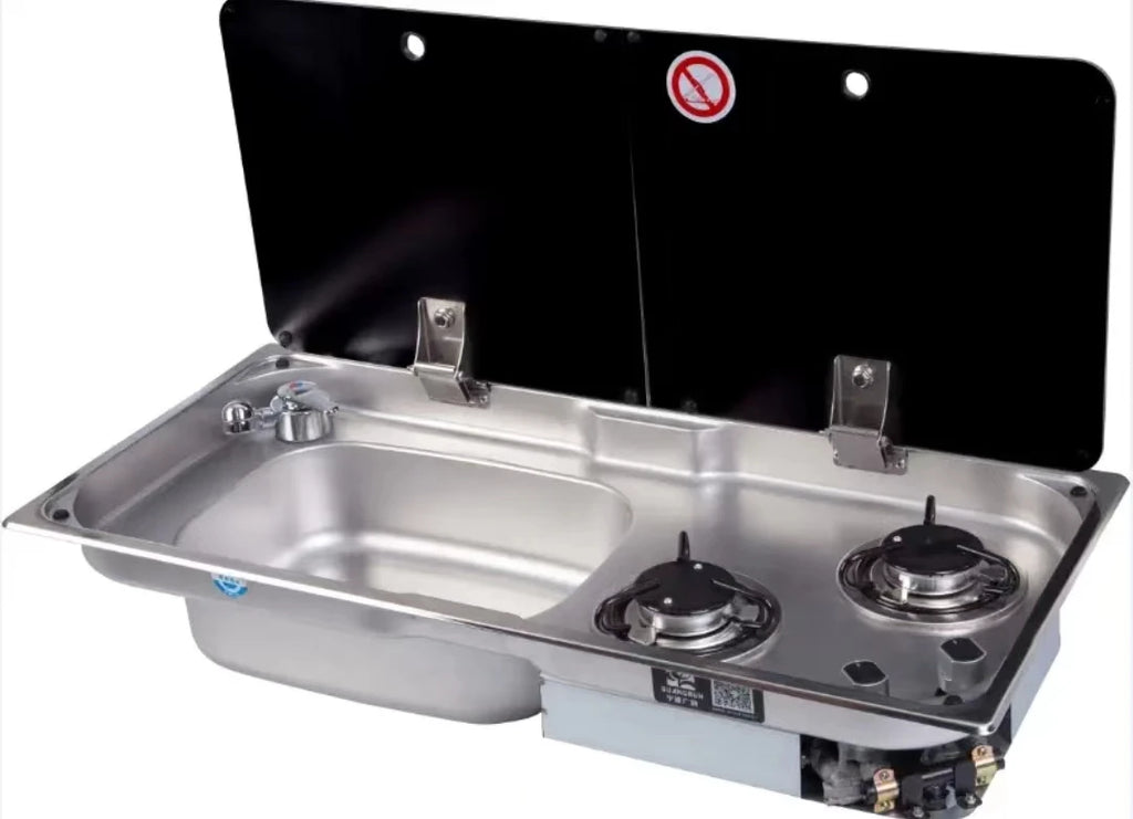 Sink With Stove RV Sink Stove Convenient Camping High Quality Kitchen Sink Kitchens Commercial Stainless Steel For Caravan RV