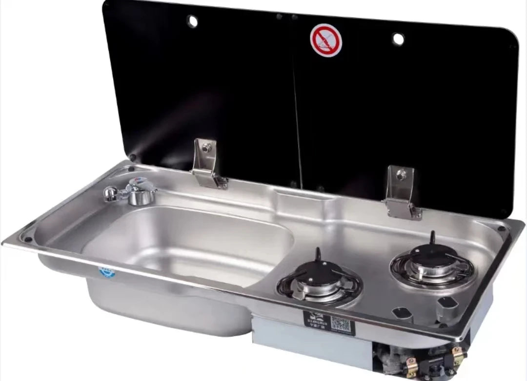 Sink With Stove RV Sink Stove Convenient Camping High Quality Kitchen Sink Kitchens Commercial Stainless Steel For Caravan RV