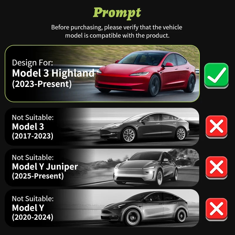 4PCS HubCaps New Model 3 Highland 2023-2025 18Inch Sporty Wheel Cap Full Rim Cover For Tesla Replacement Automobile Accessories