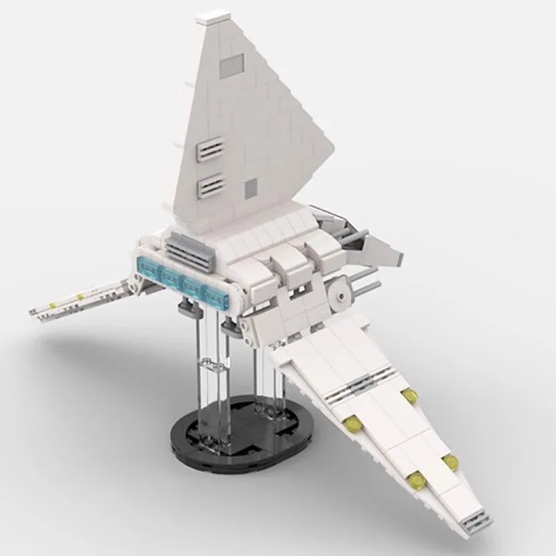MOC Famous Movie Series Mini Flying Machine Model Building Blocks Empire Shuttle Bricks DIY Educational Toys Kids Birthday Gifts