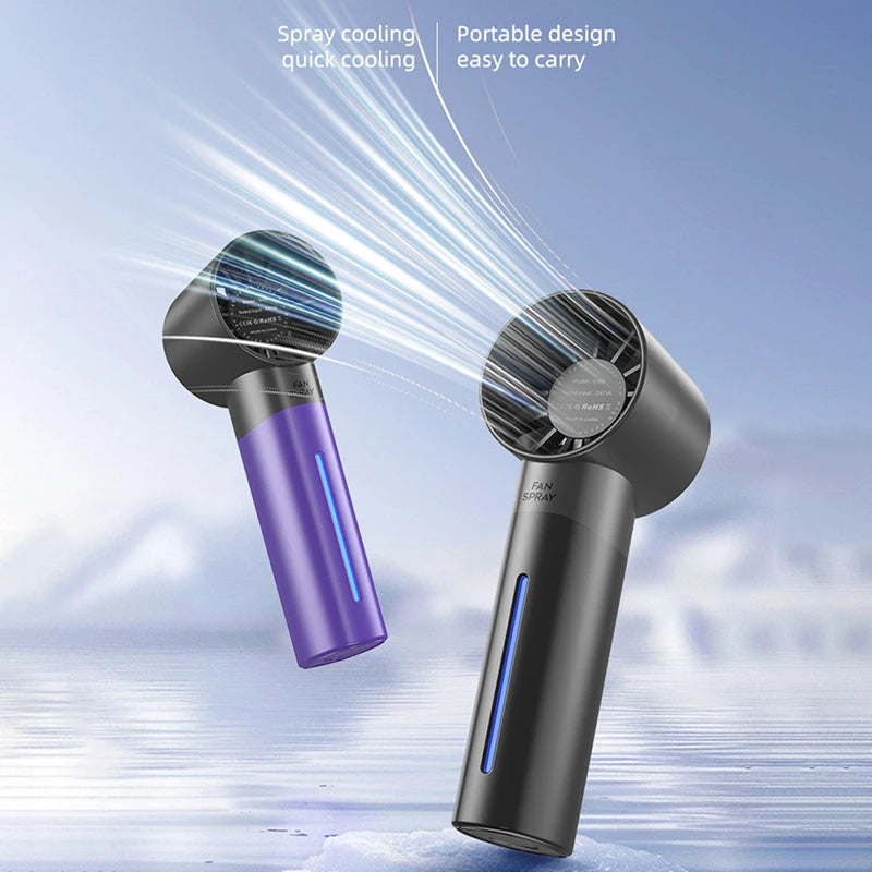 Xiaomi Summer Portable Humidifier Fan 5 wind Speeds USB Rechargeable H