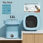 6L 11L Folding Portable Washing Machine Big Capacity with Spin Dryer B