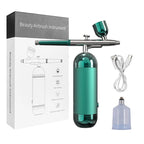 Rechargeable Airbrush with Compressor Portable Nail Art Air Brush Includes Spray Gun Tools for Nail Art Makeup Painting