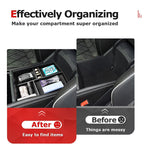 Center Console Organizer For Volkswagen Atlas/Cross Sport 2024 Armrest Box Storage Center Console Tray ABS Accessories Car Box