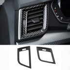 For Audi Q5 FY 2018 2019 2020 2021 Car Styling Interior Door Window Handle Panel Strips Cover Trim Carbon Fiber ABS