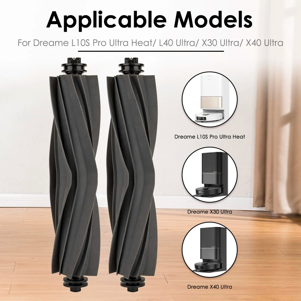 Main Brush For Xiaomi Robot Vacuum X20 + / X20 Plus For Dreame X30 Ultra/ X40 Ultra/ L10s Ultra/ L20 Ultra/ L10s Pro Ultra Parts