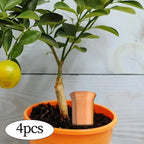 4Pcs Plant Watering Spikes Terracotta Multifunctional 150ml Plant Watering Devices for Devices Indoor Garden Vacations Outdoor