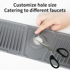 Kitchen Silicone Faucet Mat Faucet Water Catcher Mat Sink Splash Pad Countertop Protector Bathroom