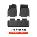 YZ TPE Car Floor Mats for Tesla Model Y Juniper 2025 Luggage Mat Set Four Seasons Waterproof Anti-slip Trunk Mat