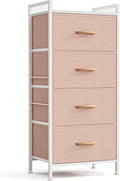 Dresser for Bedroom with 4 Drawers, Tall Dressers Storage Drawers, Tower Organizer Unit for Hallway, Entryway, Closets