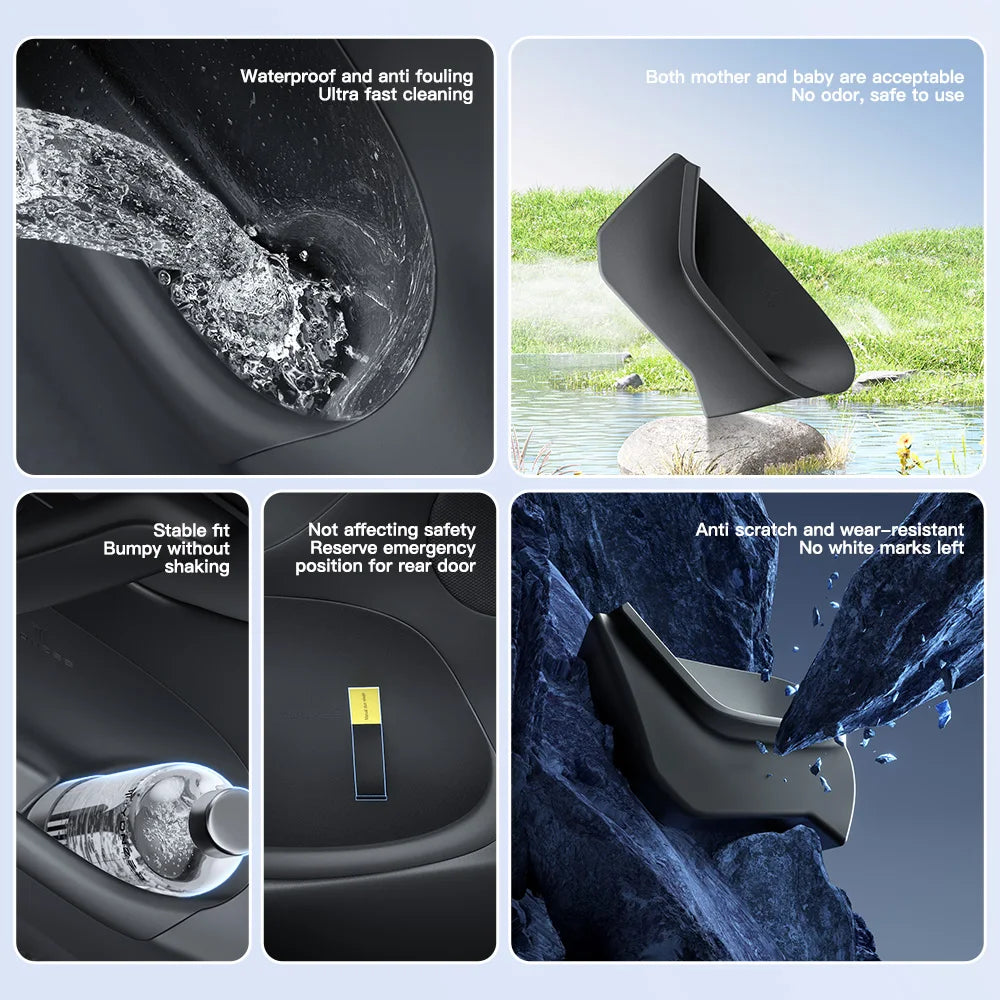 YZ For Tesla Model Y Model 3 Highland 2024 Tesla Door Side Storage Box Front Rear Side Interior Storage Modification Accessories