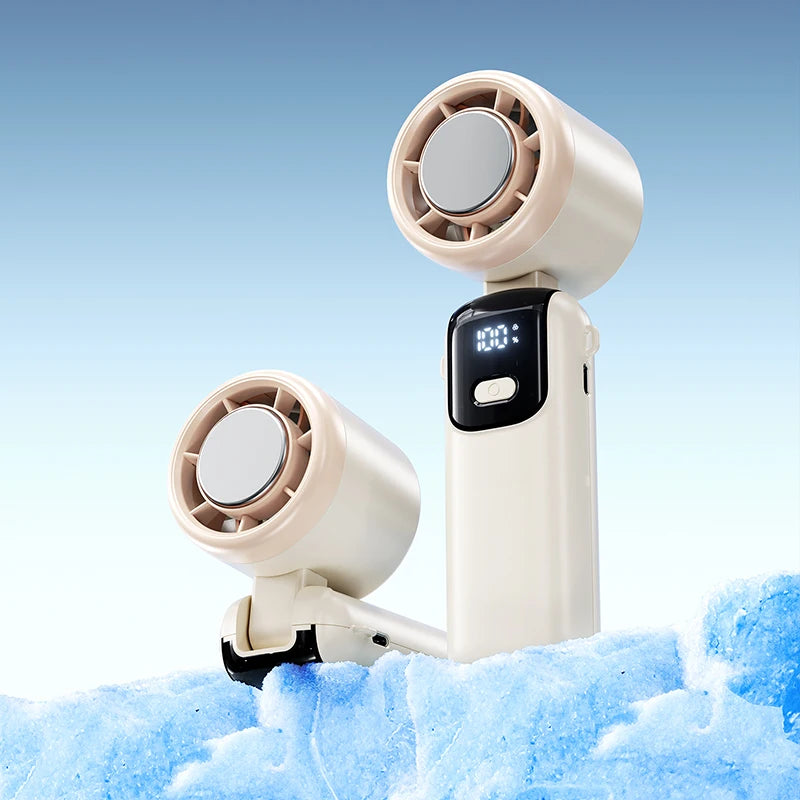 29000 RPM Semiconductor Refrigeration Handheld Electric Fan High speed