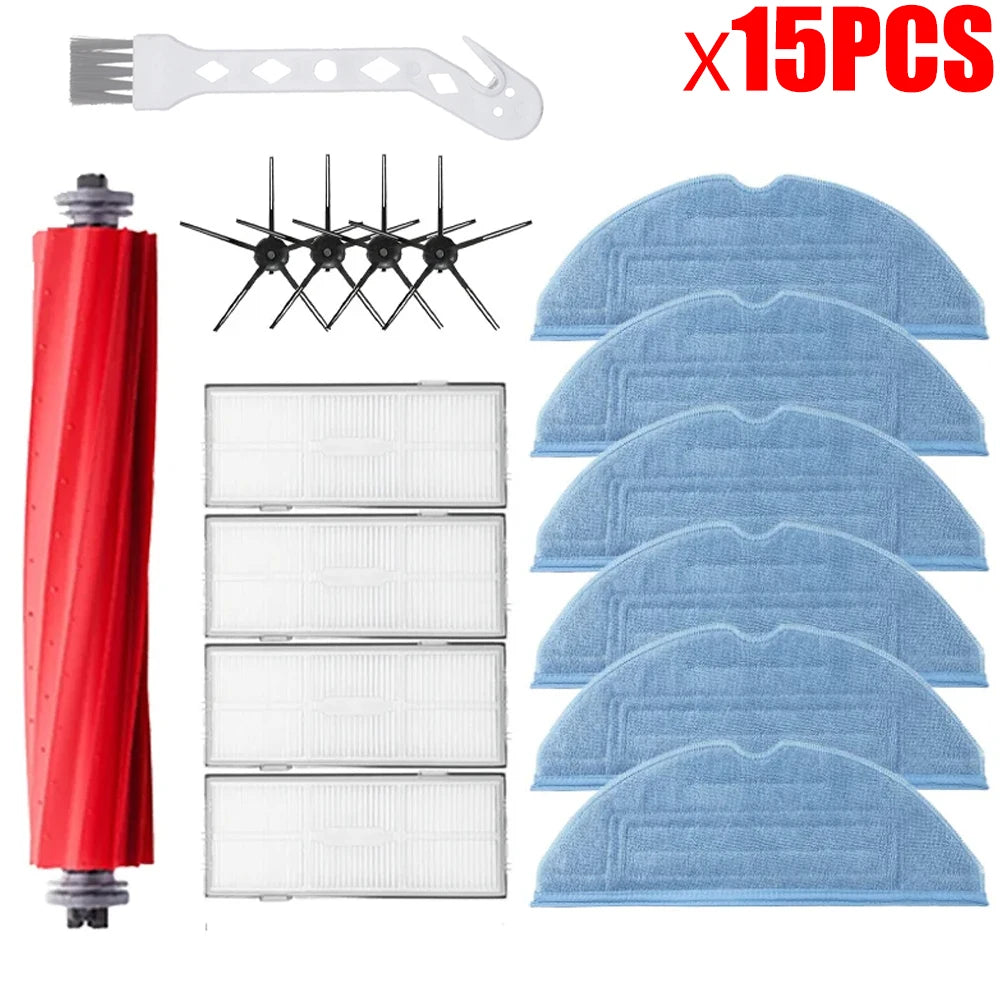 Main Brush Hepa Filter Mop Pad Spare Parts For Roborock S7 S70 S7Max T7S T7S Plus, Robot Vacuum Cleaner Accessories