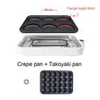 Electric Takoyaki Maker Egg Omelette Cooker Crepe Pancake Fried Steak Frying Pan Chibi Maruko Baking Machine Octopus Balls Grill
