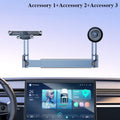 Hipacool Dual-position Car Screen Phone Holder Bracket Aluminum Alloy Adjustable for Tesla Model 3 Highland Y Car Accessories