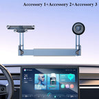 Hipacool Dual-position Car Screen Phone Holder Bracket Aluminum Alloy Adjustable for Tesla Model 3 Highland Y Car Accessories