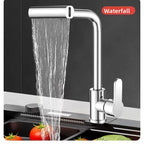 Kitchen faucet, rain waterfall, vegetable basin, dishwasher, household sink, hot and cold two-in-one pressurized