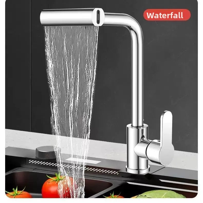 Kitchen faucet, rain waterfall, vegetable basin, dishwasher, household sink, hot and cold two-in-one pressurized