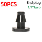 1/4" Pvc Hose Barb Connector End Cap Goof Plug Automatic Drip Irrigation Connectors Garden Watering System Water Pipe