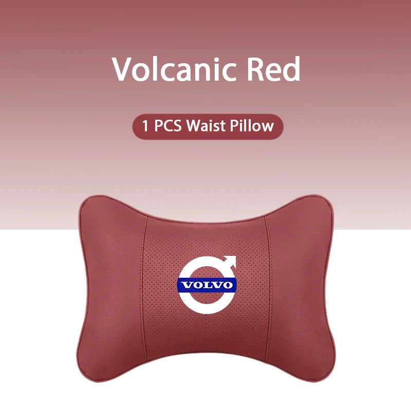 Car Headrest/Lumbar Support Car Neck Pillow Waist Cushion For Volvo Xc60 Xc90 V40 V60 S60 V50 V90 S80 C40 XC40 V70 XC70 C30 C70