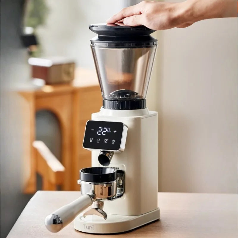 Professional Coffee Bean Grinder with 48 Levels of Grinding Home Use Fully Automatic Coffee Bean Grinder with Timed Grinding