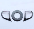 For MG ZS 2017 - 2021 2022 Accessories Trophy Ev Luxury Car Steering Wheel Frame Decoration Cover Trim Stainless Steel