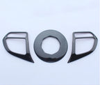 For MG ZS 2017 - 2021 2022 Accessories Trophy Ev Luxury Car Steering Wheel Frame Decoration Cover Trim Stainless Steel