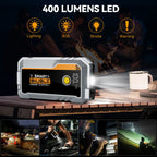 BIUBLE Jump Starter, 6000A Peak Portable 12V Car Battery Charger Jump