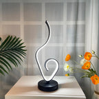Modern Spiral LED Table Lamp Metal Bedroom Bedside Desk Lights Home Living Study Room Eye Protection Reading Night Lighting
