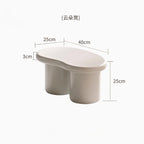 Light Luxury Cream Style Cloud Coffee Table Living Room Furniture Creative Dining Table Side Tables Coffee Table for Living Room