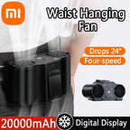 Xiaomi Digital Display Waist Hanging Fan Portable Outdoor Work Waist H